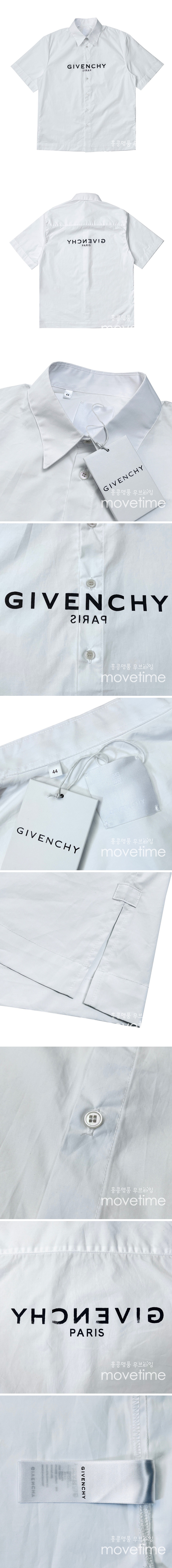 [홍콩명품.GIVENCHY] 지방시 23SS 로고 프린트 반팔 남방 셔츠 (화이트), BM5375, JU, 온라인명품쇼핑몰,의류,무브타임사이트,인터넷쇼핑몰,해외직구