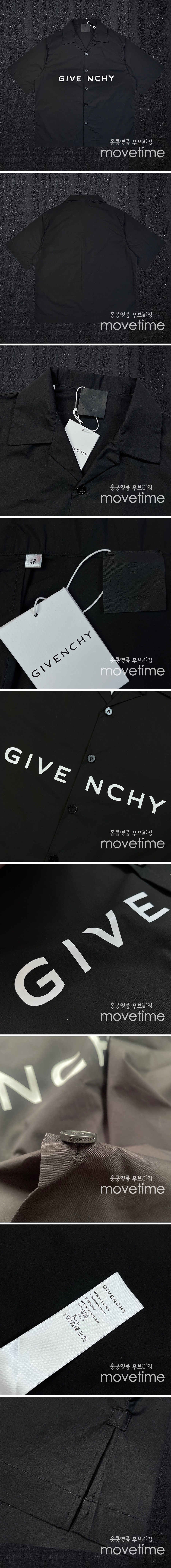 [홍콩명품.GIVENCHY] 지방시 23SS 로고 프린트 반팔 남방 셔츠 (블랙), BM5383, JU, 온라인명품쇼핑몰,의류,무브타임사이트,인터넷쇼핑몰,해외직구