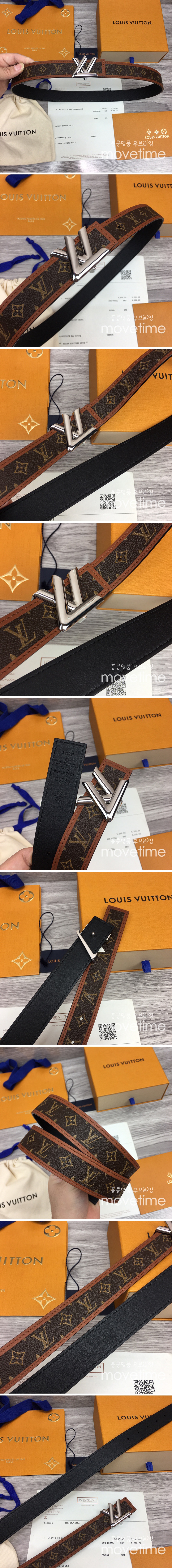 [홍콩명품.LOUIS VUITTON] 루이비통 23SS LV로고 실버버클 모노그램 가죽 벨트 30MM, BT668, 3.0cm, X1, 명품레플리카,명품쇼핑몰,의류,무브타임사이트,인터넷쇼핑몰,남자명품,해외직구