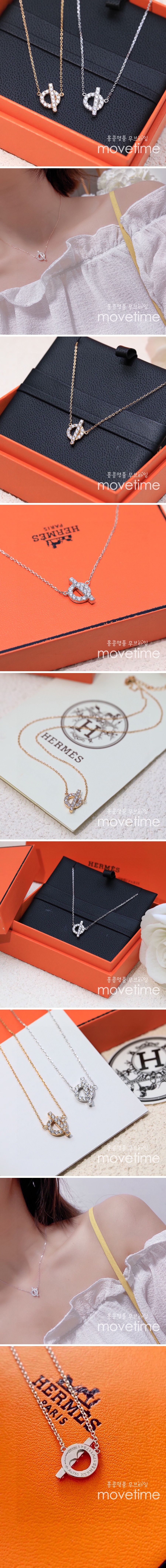 [홍콩명품.Hermes] 에르메스 23SS 로고 FINESSE 목걸이, ET1173, AGG, 홍콩명품쇼핑몰,무브타임,악세사리,잡화,생활용품