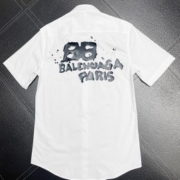 [홍콩명품.BALENCIAGA] 발렌시아가 23SS BB 스프레이 프린트 반팔 남방 셔츠 (2컬러), BM5688, ST, 명품쇼핑몰,의류,무브타임사이트,인터넷쇼핑몰,해외직구