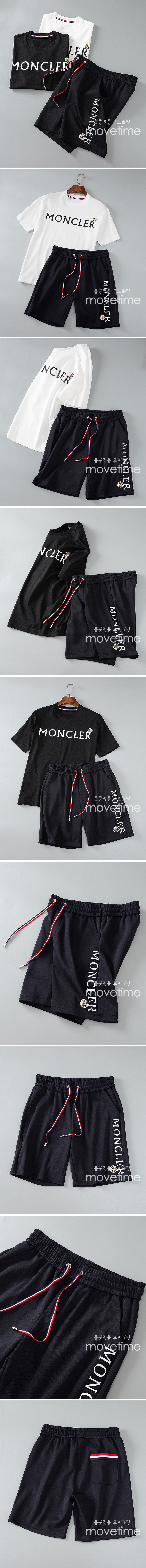 [홍콩명품.MONCLER] 몽클레어 23SS 로고 프린트 반팔 + 반바지 상하의 세트, BM6047, AGG, 홍콩명품쇼핑몰,인터넷명품,온라인명품사이트,여자명품,해외직구