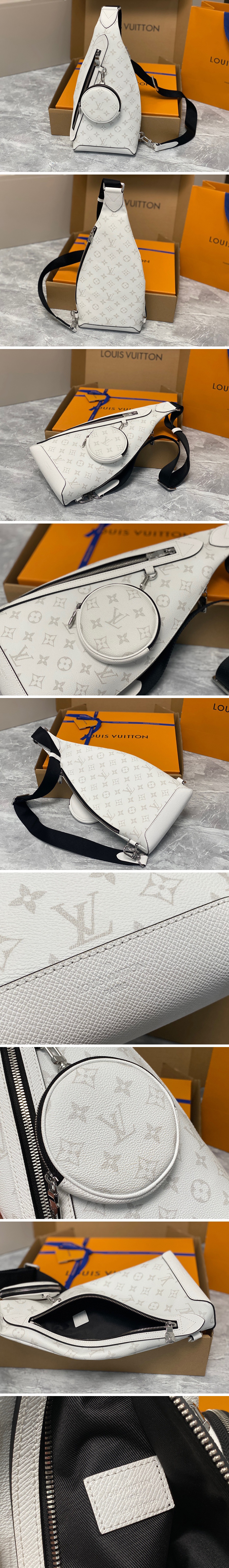 [홍콩명품.LOUIS VUITTON] 루이비통 23SS 듀오 슬링 백 블랙 M30936 (화이트), BGM1398, Z, 홍콩명품가방,손목가방,크로스백,핸드백,구매대행,무브타임