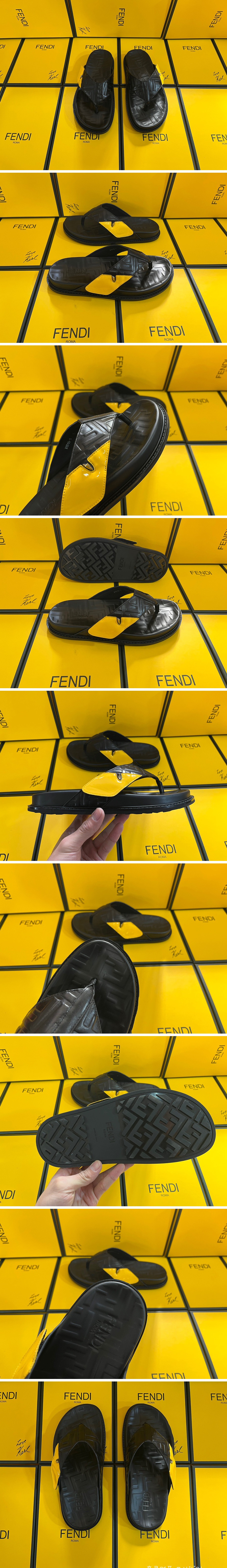 [홍콩명품,FENDI] 펜디 23SS 몬스터 아이 FF패턴 가죽 슬리퍼, SE1548, S3, 무브타임사이트,인터넷명품쇼핑몰,남자명품,슈즈,신발