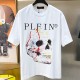 [홍콩명품.PHILIPP PLEIN] 필립플레인 23SS 로고 스컬 그래픽 프린트 반팔 티셔츠 (2컬러), BM6415, JS, 홍콩명품쇼핑몰,인터넷명품,온라인명품사이트,여자명품,해외직구