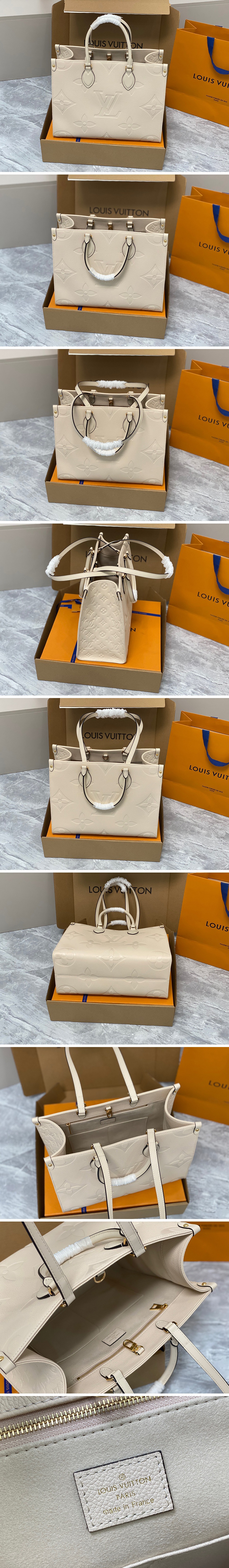 [홍콩명품.LOUIS VUITTON] 루이비통 23SS 모노그램 온더고 미디움 크로스백 토트백 M46531 (아이보리), BGM1540, BDA, 홍콩명품가방,명품쇼핑몰,크로스백,핸드백,구매대행,무브타임