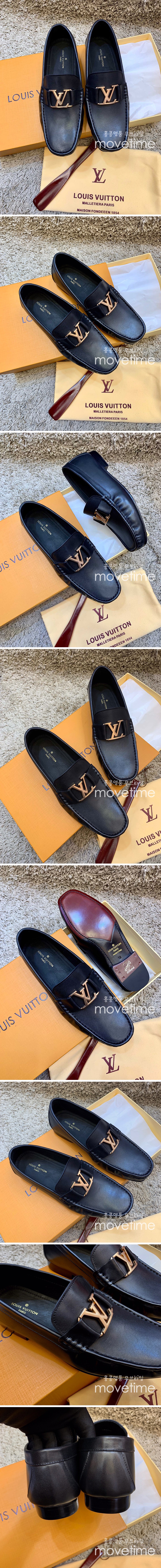 [홍콩명품.LOUIS VUITTON] 루이비통 23SS LV로고 남성 구두 로퍼 (블랙), SE1720, S1, 무브타임사이트,인터넷명품쇼핑몰,남자명품,슈즈,신발