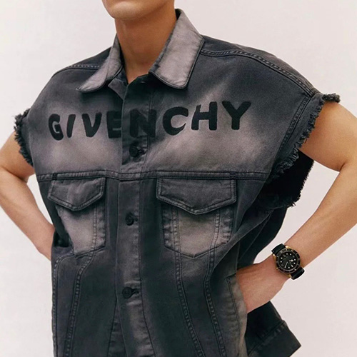 [홍콩명품.GIVENCHY] 지방시 23SS 로고 슬리브리스 데님 자켓 (블랙), BM6881, KB, 온라인명품쇼핑몰,남자명품의류,인터넷쇼핑몰,해외직구