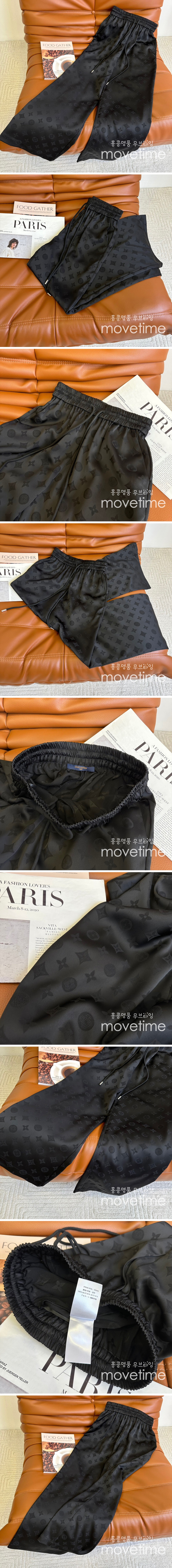 [홍콩명품.LOUIS VUITTON] 루이비통 23SS 모노그램 조거 팬츠 바지 (블랙), BM7113, W2, 온라인명품쇼핑몰,남자명품의류,인터넷쇼핑몰,해외직구