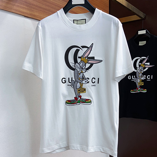 [홍콩명품.Gucci] 구찌 23SS 로고 캐릭터 자수 반팔 티셔츠 (2컬러), BM7170, JS, 온라인명품쇼핑몰,남자명품의류,인터넷쇼핑몰,해외직구