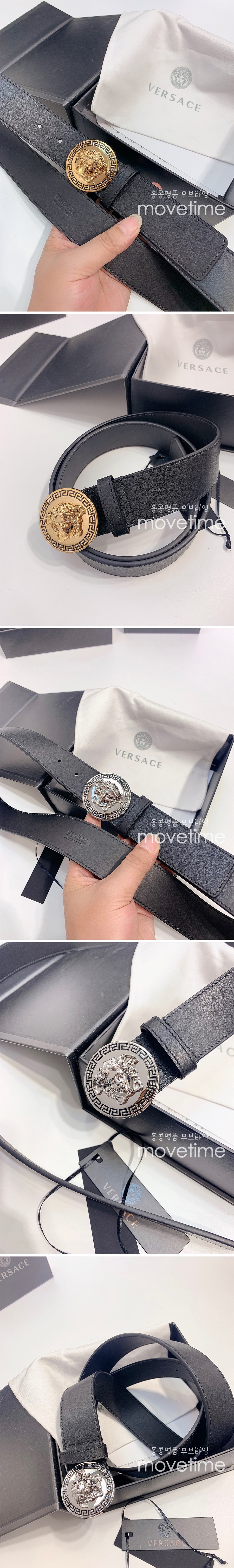 [홍콩명품.VERSACE] 베르사체 23SS 로고 가죽 벨트 (2컬러), BT844, 4.0cm, BRB, 명품레플리카,명품쇼핑몰,의류,무브타임사이트,인터넷쇼핑몰,남자명품,해외직구