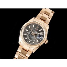 [홍콩명품시계.ROLEX] 로렉스 롤렉스 스카이드웰러 42mm 로즈골드 그레이 다이얼, 무브타임,남자명품시계,워치,남자,SA,명품시계,메탈밴드