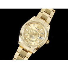 [홍콩명품시계.ROLEX] 로렉스 롤렉스 스카이드웰러 42mm 옐로우골드 골드 다이얼, 무브타임,남자명품시계,워치,남자,SA,명품시계,메탈밴드