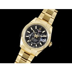 [홍콩명품시계.ROLEX] 로렉스 롤렉스 스카이드웰러 42mm 옐로우골드 블랙 다이얼, 무브타임,남자명품시계,워치,남자,SA,명품시계,메탈밴드