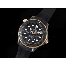 [홍콩명품시계. OMEGA] 오메가 시마스터 300m 블랙 세라믹 베젤 블랙 다이얼, 남자명품시계,워치,중년남자,SA,명품시계,고무밴드