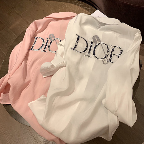 [홍콩명품,Christian Dior] 디올 23SS 로고 자수 오버핏 린넨 남방 셔츠 (2컬러), BM7676, BR, 온라인명품쇼핑몰,남자명품의류,인터넷쇼핑몰,해외직구