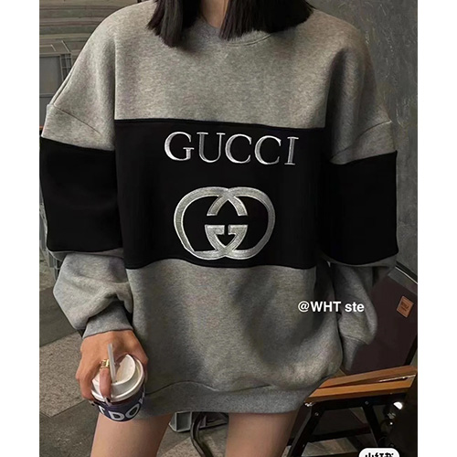 [홍콩명품.Gucci] 구찌 23SS 로고 자수 맨투맨 (그레이), BM7697, TOP, 온라인명품쇼핑몰,남자명품의류,인터넷쇼핑몰,해외직구