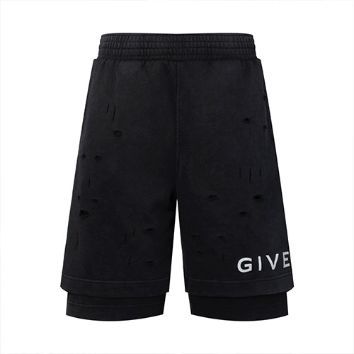 [홍콩명품.GIVENCHY] 지방시 23SS 로고 프린트 2블록 쇼츠 반바지 (블랙), BM7947, JU, 온라인명품쇼핑몰,남자명품의류,인터넷쇼핑몰,해외직구