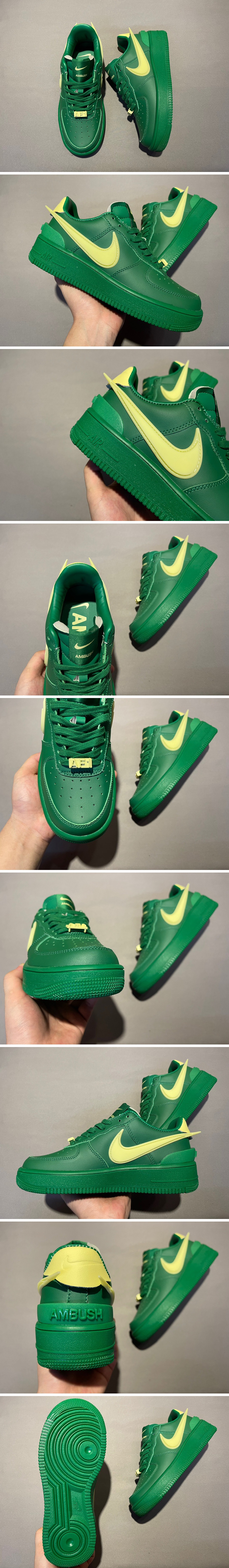 [홍콩명품.NIKE] 나이키 23SS Ambush x Nk Air Force 1\'07 로우 스니커즈 (그린), SE1918, SMS, 무브타임사이트,인터넷명품쇼핑몰,남자명품,슈즈,신발