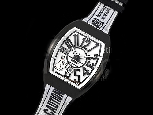 [홍콩명품시계.FRANCK MULLER] 프랑크뮬러 뱅가드 PVD 블랙 베젤 화이트 다이얼, 명품레플리카,럭셔리,남자명품시계,워치