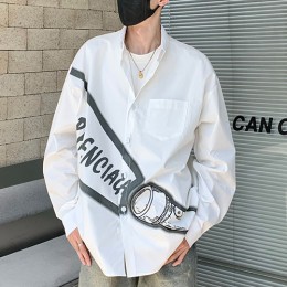 [홍콩명품.BALENCIAGA] 발렌시아가 23SS 로고 그래픽 프린트 남방 셔츠 (2컬러), BM8435, GG, 온라인명품쇼핑몰,남자명품의류,인터넷쇼핑몰,해외직구