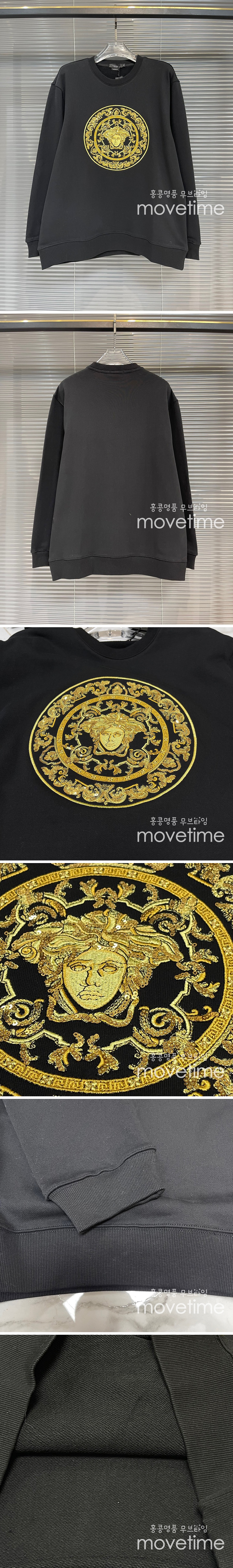 [홍콩명품.VERSACE] 베르사체 23SS 로고 그래픽 자수 맨투맨, BM8707, TOP, 온라인명품쇼핑몰,남자명품의류,인터넷쇼핑몰,해외직구