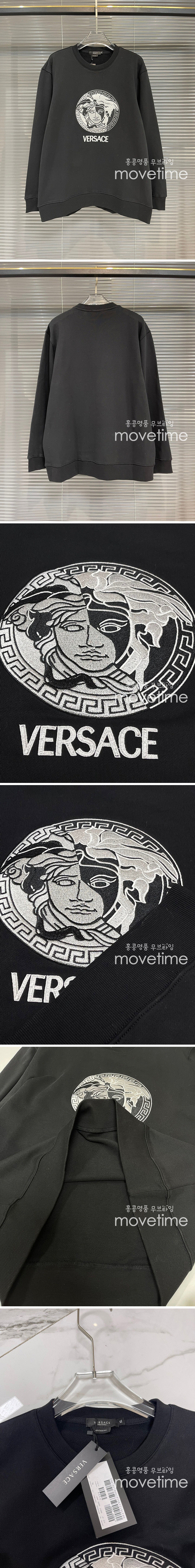 [홍콩명품.VERSACE] 베르사체 23SS 로고 그래픽 자수 맨투맨, BM8710, TOP, 온라인명품쇼핑몰,남자명품의류,인터넷쇼핑몰,해외직구