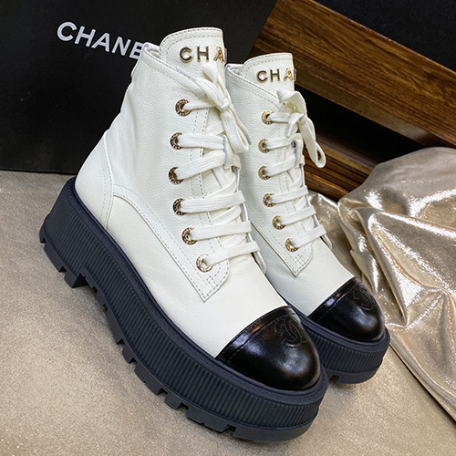 [홍콩명품.CHANEL] 샤넬 23SS 로고 2톤 가죽 워커 부츠 (3컬러), SE2061, SMS, 무브타임사이트,인터넷명품쇼핑몰,남자명품,슈즈,신발