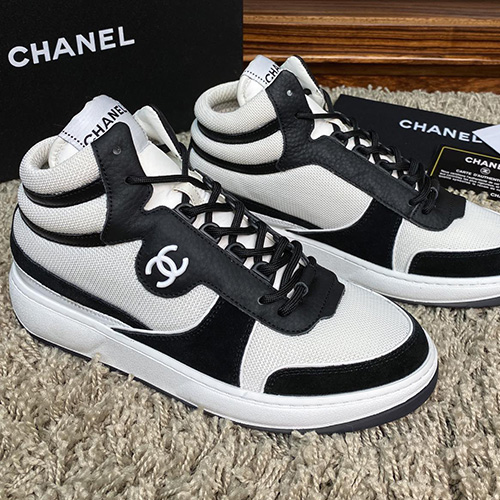 [홍콩명품.CHANEL] 샤넬 23SS 로고 여성 하이탑 스니커즈 (2컬러), SE2062, SMS, 무브타임사이트,인터넷명품쇼핑몰,남자명품,슈즈,신발