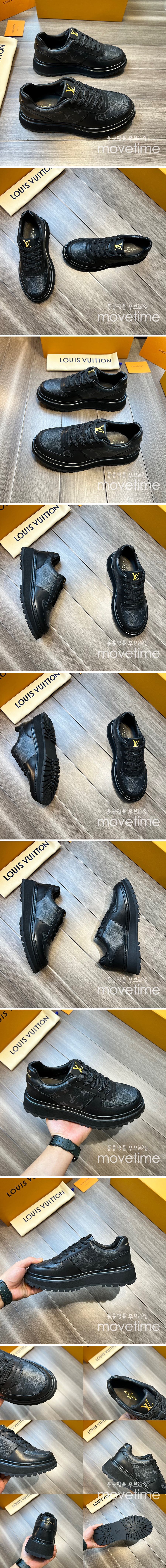 [홍콩명품.LOUIS VUITTON] 루이비통 23SS 모노그램 가죽 운동화 스니커즈 (블랙), SE2118, ALW, 무브타임사이트,인터넷명품쇼핑몰,남자명품,슈즈,신발