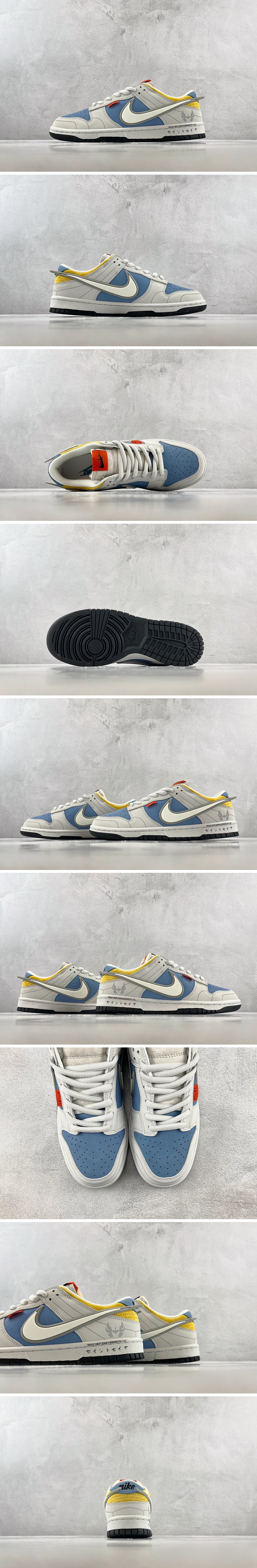 [홍콩명품.NIKE] 나이키 23SS 아테네 Nike Dunk 에어 조던 레트로 로우탑 스니커즈 (그레이-블루-화이트), SE2135, ALW, 무브타임사이트,인터넷명품쇼핑몰,남자명품,슈즈,신발