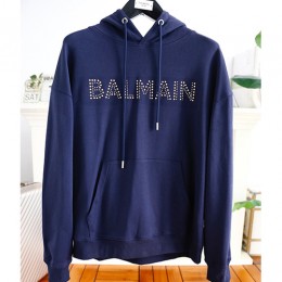 [홍콩명품.BALMAIN] 발망 23SS 로고 스터드 장식 후드 티셔츠 (2컬러), BM10188, JS, 홍콩명품가방,명품쇼핑몰,크로스백,핸드백,구매대행,무브타임