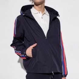 [홍콩명품.MONCLER] 몽클레어 23SS 로고 스트라이프 후드 바람막이 봄버 자켓 (2컬러), BM10222, TOP, 홍콩명품가방,명품쇼핑몰,크로스백,핸드백,구매대행,무브타임