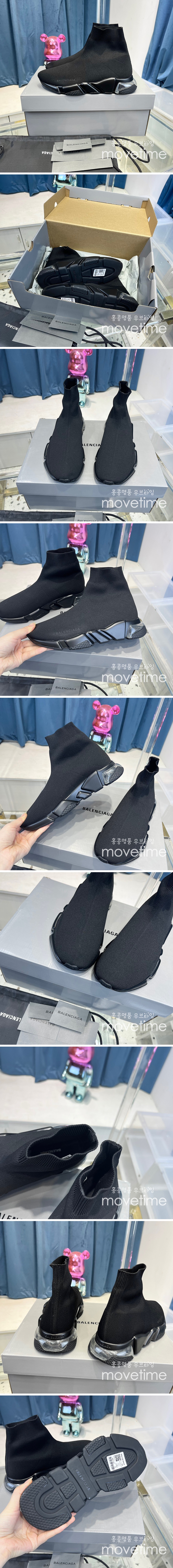 [홍콩명품.BALENCIAGA] 발렌시아가 23SS 로고 삭스 하이탑 스니커즈 (올블랙), SE2225, 홍콩명품쇼핑몰,무브타임,악세사리,잡화,생활용품