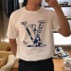 [홍콩명품.LOUIS VUITTON] 루이비통 23SS 쇼트 슬리브드 코튼 크루넥 1AFANA, BM10727, JU, 홍콩명품의류,구매대행,온라인명품