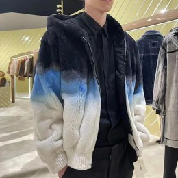 [홍콩명품,FENDI] 펜디 23SS 로고 그라데이션 밍크 퍼 지퍼 후드 자켓, BM10747, TOM, 홍콩명품의류,구매대행,온라인명품