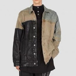 [Rick Owens DRKSHDW] 릭 오웬스 23SS 로고 레이어드 빈티지 데님 자켓, BM11023, JL, 홍콩명품의류,구매대행,온라인명품