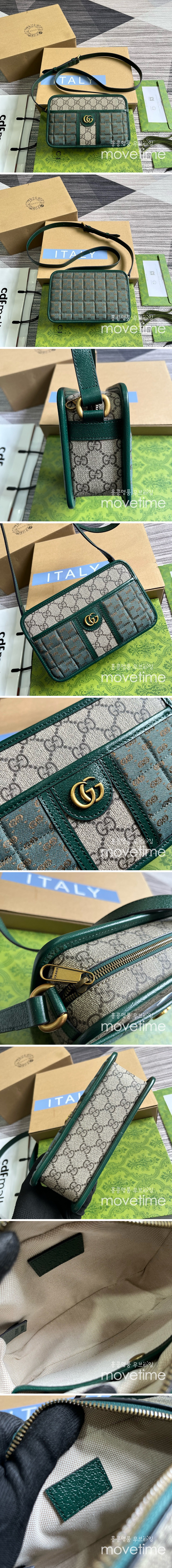 [홍콩명품.Gucci] 구찌 23SS 미니 GG 캔버스 숄더백 - 그린 751914FAB7W3046, BGM2258, GU3, 홍콩명품가방,명품쇼핑몰,크로스백,핸드백,구매대행,무브타임