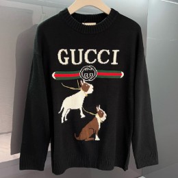 [홍콩명품.Gucci] 구찌 23SS 로고 그래픽 니트 스웨터 (블랙), BM11326, KSM, 홍콩명품의류,구매대행,온라인명품