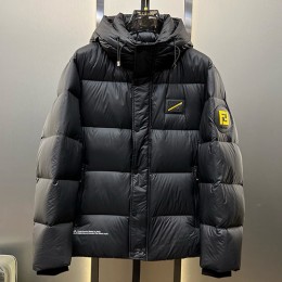 [홍콩명품,FENDI] 펜디 23SS 로고 후드 다운 패딩 자켓 (블랙), BM11409, KSM, 홍콩명품의류,구매대행,온라인명품