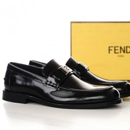 [홍콩명품,FENDI] 펜디 24SS 로고 패턴 가죽 로퍼 구두 (블랙), SE2412, S2, 홍콩명품쇼핑몰,무브타임,악세사리,잡화,생활용품