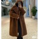 [홍콩명품.Max Mara] 막스마라 24SS 로고 여성 후드 밍크 롱코트 자켓 (브라운), BM11898, PG, 홍콩명품의류,구매대행,온라인명품