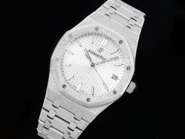 [홍콩명품시계.AUDEMARS PIGUET] 오데마피게 로얄오크 41mm 15500 화이트 다이얼, 남자명품시계,워치,중년남자,SA,명품시계,메탈밴드