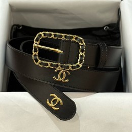 [홍콩명품.CHANEL] 샤넬 24SS 로고 여성 체인 가죽 벨트, BT1114, 3.0cm, BRB, 명품레플리카,인터넷쇼핑몰,남자명품,해외직구