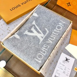 [홍콩명품.LOUIS VUITTON] 루이비통 24SS 로고 모노그램 울 캐시미어 100% 리버서블 머플러 185-45cm (그레이), ET1873, BDA, 홍콩명품쇼핑몰,무브타임,악세사리,잡화,생활용품