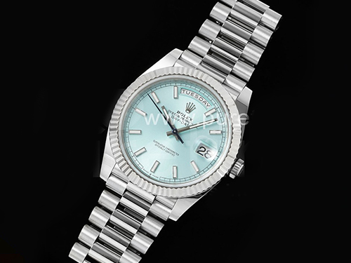 [ROLEX] 로렉스 롤렉스 데이데이트 228236 40mm 스틱 마커 아이스블루 다이얼