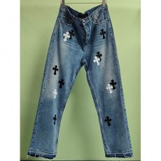 [홍콩명품.Chrome Hearts] 크롬하츠 24SS 로고 데님 팬츠 진 청바지, BM12358, JL, 홍콩명품의류,구매대행,온라인명품