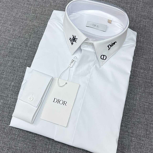 [홍콩명품,Christian Dior] 디올 24SS 로고 자수 남방 셔츠 (화이트), BM12451, JQ, 홍콩명품의류,구매대행,온라인명품