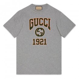 [홍콩명품.Gucci] 구찌 24SS 코튼 저지 프린트 티셔츠 그레이 771758, BM12542, JL, 홍콩명품의류,구매대행,온라인명품