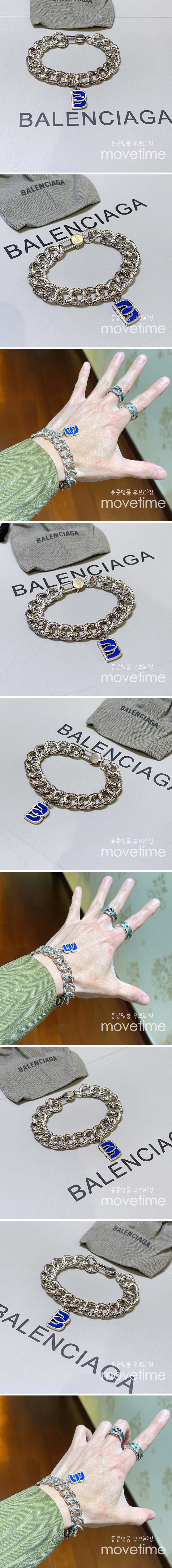 [홍콩명품.BALENCIAGA] 발렌시아가 24SS B로고 은장 팔찌, ET2025, AGG, 홍콩명품가방,명품쇼핑몰,크로스백,핸드백,구매대행,무브타임